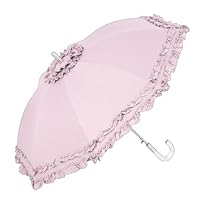 Amazon.co.jp: 晴雨兼用 日傘 UVカット 紫外線遮蔽率90%以上 2段フリル