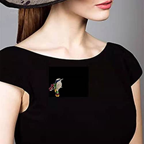 Image of Animal brooch Women's Fashion Unique Crystal Rhinestone Vintage Enamel Lapel Safety Pin, Clothing Jewelry Clothing Backpack Jacket Hat Decoration DIY