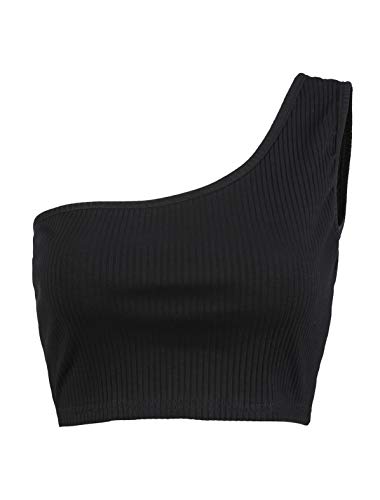 Prettoday Womens Sleeveless Crop Tops Sexy Strappy Tees,Black,Small #TOP3
