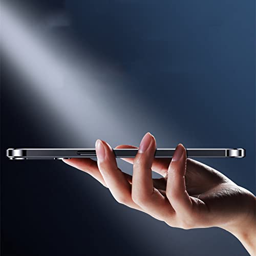 Coque iPhone 13 Pro anti-rayures cuir silicone bleu antichoc - 4