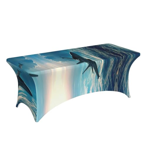 Nappe de table extensible 1,8 m imprimé avions de chasse en élasthanne