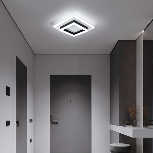 DELIPOP Square LED Ceiling Light, 30W 3375LM Modern LED Ceiling Lamp, Cold White 6500K LED Ceiling Lights for Bedroom Hallway Office Kitchen Living Room