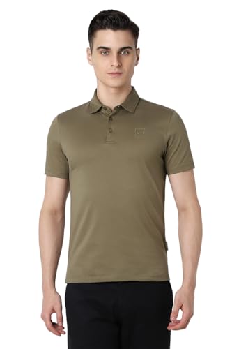 Image of Van Heusen Men's Solid Slim Fit T-Shirt