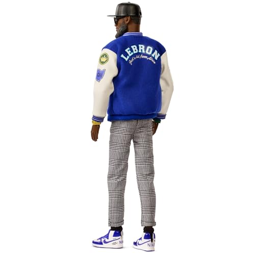 Barbie Signature Lebron James Kenbassadors Doll Collectible with Varsity Bomber Jacket Outfit & Accessories Including Headphones, Sunglasses, & More - image 5