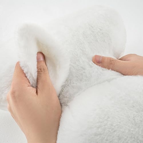 Image of Bow Pillow Throw Pillows Butterfly Shaped Decorative Cute Pillows for Bed Sofa Cute Home Decor,White 10 * 8inch