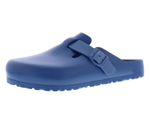 Image of Birkenstock Boston Eva Unisex Shoes Size 11, Color: Elemental Blue /Water Blue