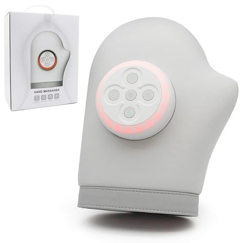 Gant de massage des mains chauffant et vibrant avec compression USB