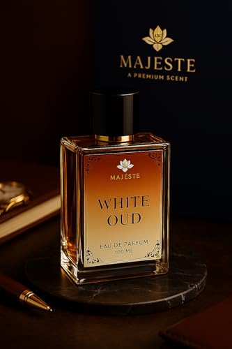 Image of White Oud Perfume for Men 100ML | Long Lasting Oud Eau De Parfum | Luxury Men's Fragrance with Patchouli, Freesia & Black Currant | Premium Scent