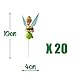 Tinkerbell Cake Topper Cupcake Decorations Birthday Party Topper for Children, 21 counts