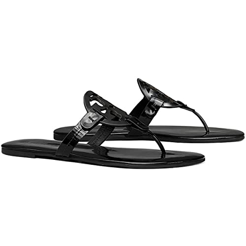 Tory Burch Women's Miller Soft Sandals, Perfect Black, 9 Medium US