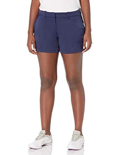 PGA TOUR Women's 4 1/2 Woven Golf Short, Peacoat, 10