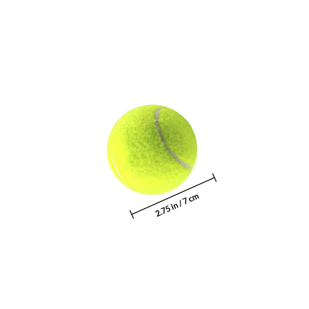 ibasenice 12 Stück Elastische Trainings Tennisbälle für Outdoor Sport Langlebige Tennisbälle mit Strapazierfähigem Filz für Kontrollierte Spielweise für Tennisplätze