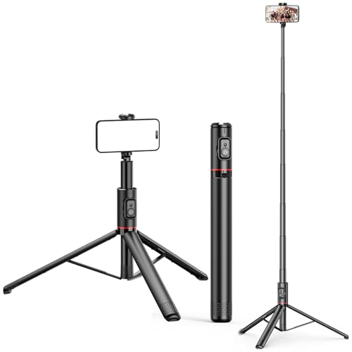 Trépied perche à selfie pour vlog de voyage et photo de famille grand angle 183cm