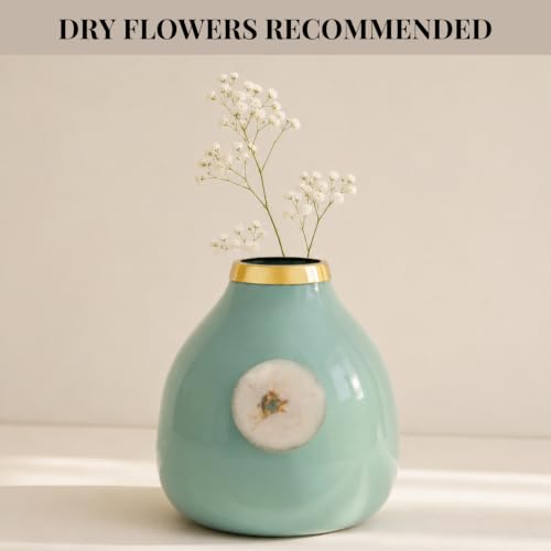 Image of Urban Born Vases For Living Room Corner |Big Vases For Elegant Home Decoration |Home Decor Flower Vase Iron |Fresh or artificial Metal Flower Vase Stand For Dining Table, Bedroom, Office, Wedding Gift