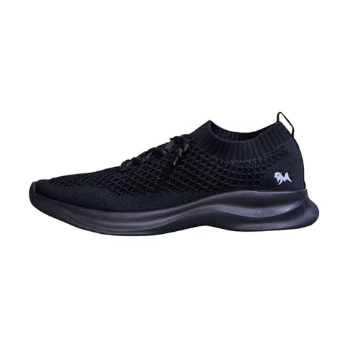Image of Neeman's Knit Gliders Men Sneakers | Stylish Casual Shoes for Men with Airknit Breathable Upper | Anti-Skid EVA Sole Footwear | Lightweight Lace-Up Sneaker