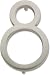 Atlas Homewares AVN8-BRN Modern Avalon House Number, Eight, Brushed Nickel