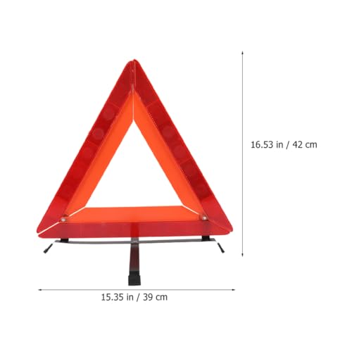 Hemobllo Emergency Reflective Warning Triangle Folding Sign for Car Breakdowns Sturdy Reflector for Roadside Emergencies Essential Vehicle Safety Gear - Image 10