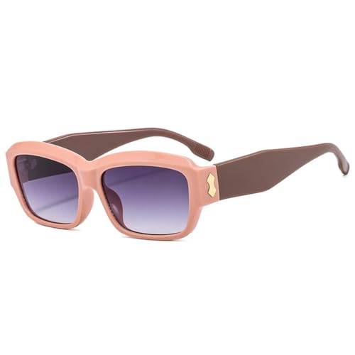 Petites lunettes de soleil vintage rétro avec verres de forme rectangulaire