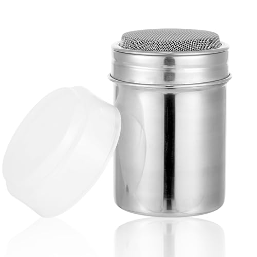 Qiuvpop 1 Stück Puderzuckerstreuer,Edelstahl Mehlstreuer mit...