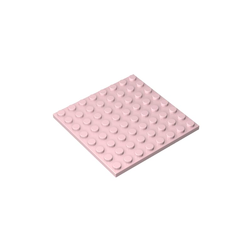 41539 Foundation Plate Plate 8x8 10 Pieces GDS-528 Compatible with Lego Building Blocks Color:light pink 17 — image 1
