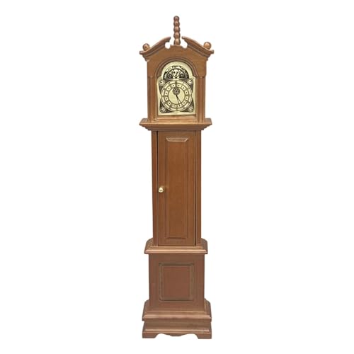 Mini reloj de abuelo vintage para decorar casas de muñecas y organizar tocadores infantiles