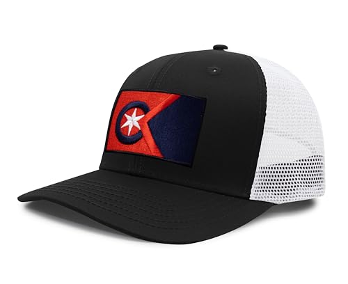 Image of International Tie City Hat for Men and Women, Adjustable Snapback Trucker Baseball Cap with Embroidered Patch