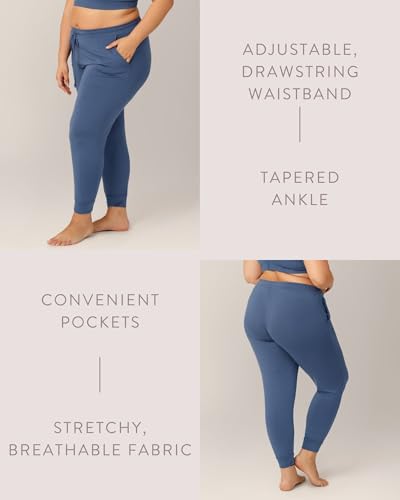 Image of Kindred Bravely Everyday Maternity Lounge Jogger Pants for Postpartum | Soft stretchy sweatpants with pockets and adjustable waistband. Breathable lightweight bottoms with relaxed fit for pregnancy