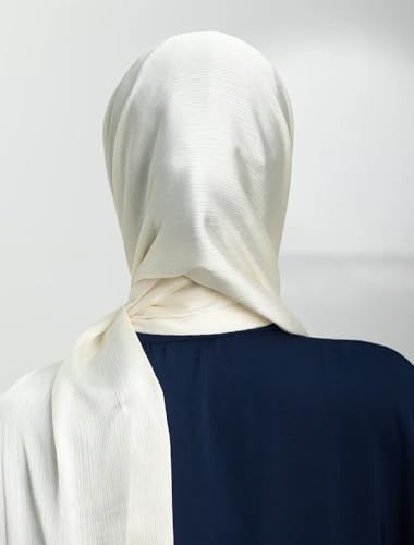 Image of Premium Muna Satin Hijab | Pack of 3 | 200 cm x 70 cm | Elegant Choice for All Occasions - Parties, Weddings & Festivals |