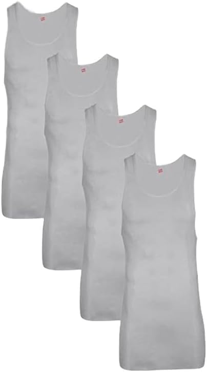 Hanes Men’s Cotton Tank Undershirts Pack 6-Pack