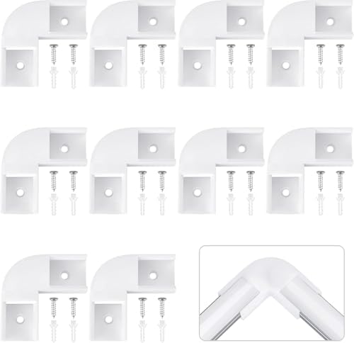 HOMMAND 10 Pièces Connecteur d'angle profilé LED en Forme…