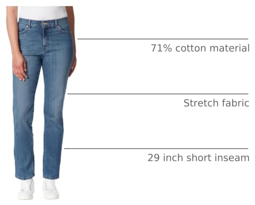 Image of Gloria Vanderbilt Womens Amanda Classic High Rise Tapered Jean Petite