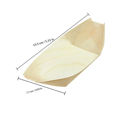 Bandejas desechables para sushi de madera 5 pulgadas x150 miniatura 2