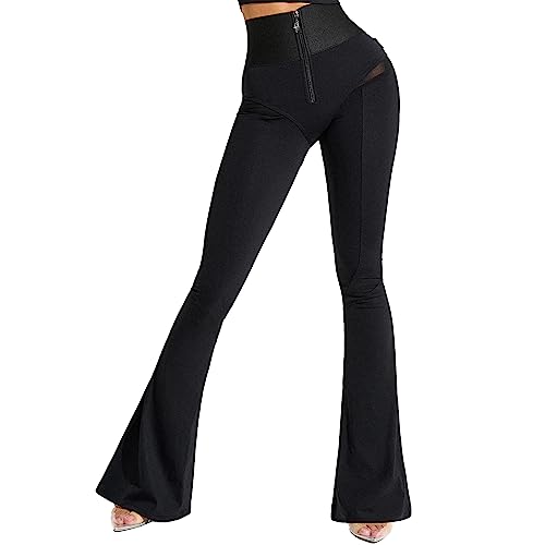 Bona Fide Womens High Waisted Pants – Wide Leg Pants for Women – Comfortable Women Flare Pants with Pockets