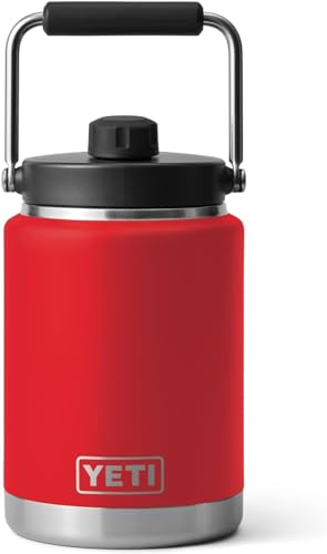 YETI Rambler - Jarra (acero inoxidable, 0,5 g), color rojo
