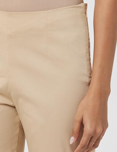 Image of BIBA Women Cotton Slim Solid Pants