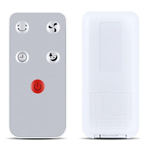RETROSUN Replacement Remote Control for LIPETY F9＆P9s 9" Portable Foldable Rechargeable Oscillating Fan, for CooCoCo Quiet Fan (Silver)
