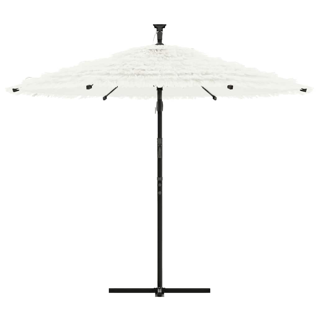 SYDE Ombrellone da giardino, marrone, 246 x 246 x 230 cm