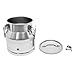 Stainless Steel Milk Bucket with Spigot, 20L/5.25Gallon 201 Steel Milk Buckets with Lid SS Milk Can Large Milk Jug Liquid Container, Airtight Design, Keep Food Dry and Fresh