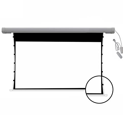 Image of BIG VUE Tab-Tension Motorized Projection Screen, 16:9 Movie Screen | Electric Tab-tensioned Projector Screen UHD Home, Movie, Theater, Work (165 Inches)
