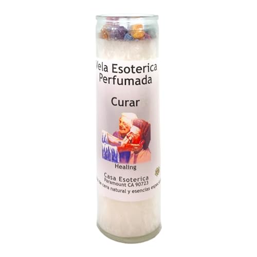 Healing-Palm Wax Spiritual Intention Spell Candle-[White] | Vela CASA ESOTERICA PERFUMADA- (CURAR)