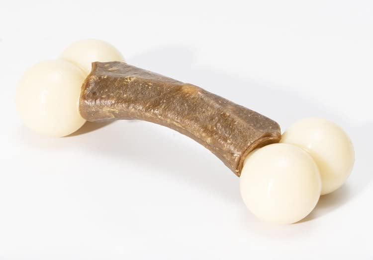 Miniatura 7 de Juguete masticable duradero para perros masticadores agresivos, sabor a carne de res (pequeño, pollo)