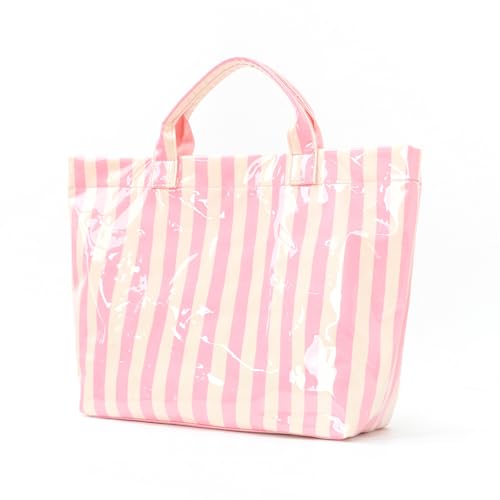 Image of Lushandy PVC Tote Bag for Women Jelly Beach Bag Top Handle Hobo Handbag | Water-Resistant, Wipe Clean, Lightweight