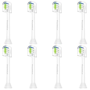 Trustnice Mini Aufsätze Ersatzbürsten für Philips Sonicare Bürstenköpfe – Kompatibel mit Philips Sonicare Elektrische Zahnbürste Snap-on-Bürstenmodell, 8er Pack