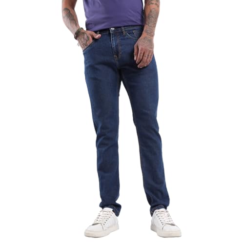 Image of WROGN Men's Cotton Stretch Jeans | Mid Rise | Slim Fit