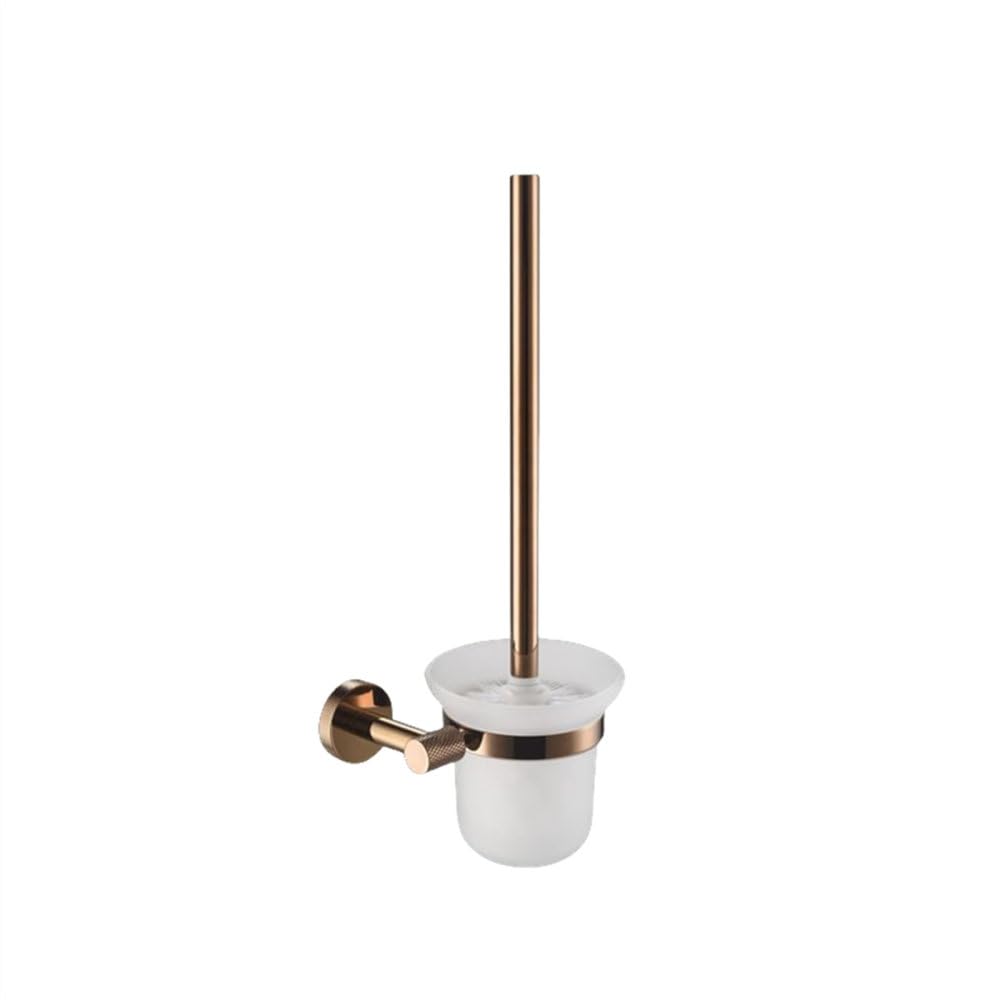 Porte-brosse de toilette or rose et accessoires de salle de bains muraux