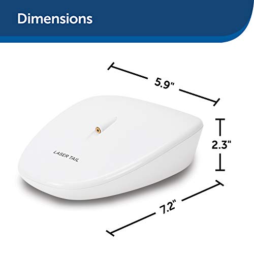 Petsafe Laser Tail Cat Toy - Interactive Pet Supplies - Indoor - Relieves Anxiety - Moves Around Floor To Create Random Laser Patterns - Hands-Free Play - Auto Shutoff Prevents Overstimulation #TOP6