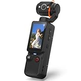 W & O Vlogging Camera with 180° Rotating Lens, Pocket Body Camera with Audio & Video Recording,7-Hour Battery, Handheld POV Cameras with 32GB Card, Easy One-Button Recording for Travel,Daily Life