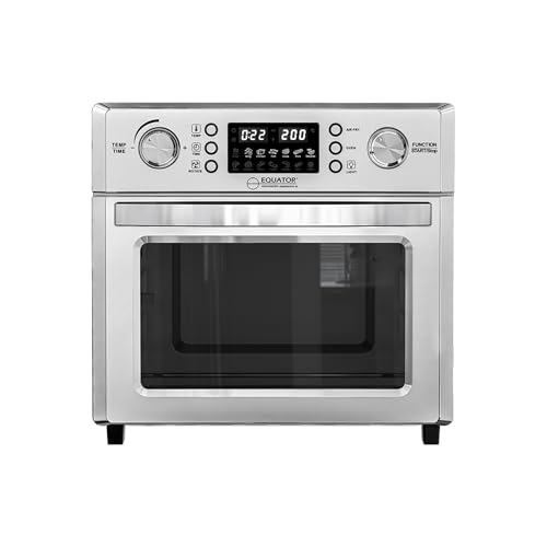 Equator Countertop 5-in-1 Air Fryer+Convection+Pizza+Grill+Dehydrator Stainless