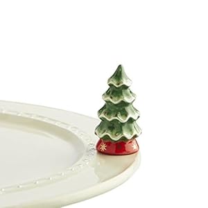 Nora Fleming O’ Tannenbaum (Christmas Tree) – Hand-Painted Ceramic Christmas Decor – Winter Minis for The Home and Office