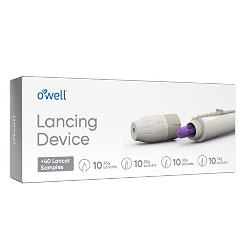 O’Well Painless Design Lancing Device + 40 Twist Top Lancets for Blood Glucose & Keto Testing | Lancing Kit Includes: 1 Adjustable Lancing Device + 10 of 26g, 28g, 30g & 33g Lancets (40 Lancets) - Thumbnail 3